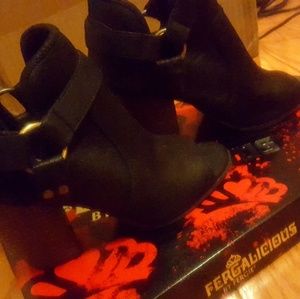 Fergalicious black booties